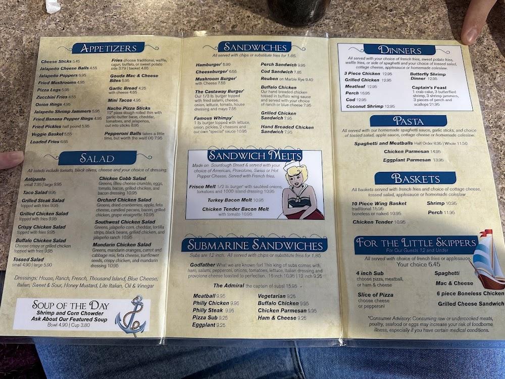 Castaways Pizza & Grill Menu image 3